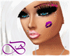 Purple Cheek Kiss