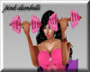 a pink dumbell access