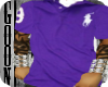 RL Polo purple/white