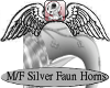 M/F Silver Faun Horns