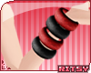 &reg; Black/Red Bangles L