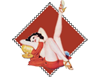 Vintage pinup stamp 10