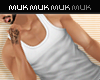 {J} Muscled Tank | White