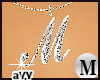 M Diamond NL Letter (M)