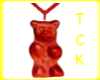 TCK Red Bear Necklace