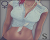 $.Tied Denim Top Blue
