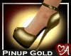 Gold Pinup Heels
