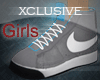 Girls Blazers Gray/Blue