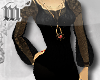 m> Vintage Black Silk Dr
