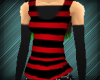 Red/Black Punk Top