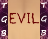 Evil tattoo (male)