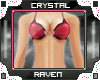 *R* PVC Bikini Red