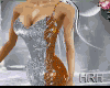 HRH Gold & Silver Leaf Sequin Dress