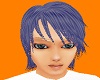 Blue Silver funky hair