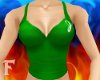 ~F Green J Halter Top