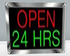 OPEN 24 NEON SIGN