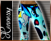 Blue Apes PJs Pants