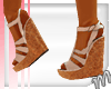 [M] White Wedge Sandal