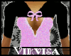 {V} Glittery Pink Top