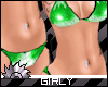 Green Sparkle Bikini