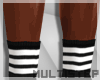 M' White Striped Socks 
