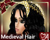 Black hair gold Headdress