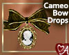 Cameo Bow Earrings