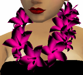 Pink and Black Lei