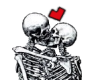 Skeleton Love sticker