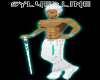 Blue Diamond White Cane