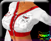 # kitty blouse wht red