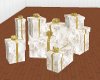 Gold and White Presents