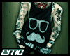 Emo Mustache Tank JZ