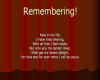 rememberiing