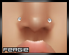 |F| Double nose studs