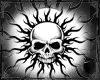 Blk Sun Skull Tattoo DER