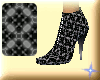 Black Plaid HiButtonBoot