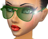 Green Glitter Sunglasses