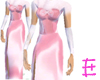 Pink Silk Evening Gown