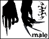 pure black gloves (male)