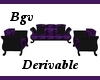 3P Purple Furnitu Set 7P