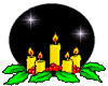 R Christmas candle stick