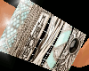 ! TEAL STONE DUO BRACEL.
