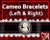 Left and right Cameo Armbands