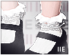 IlE Frilly socks- white