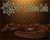 D*L Brown Sofa