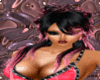 v04 hair pink & black