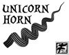 ~F~ Curly UnicornHorn BW