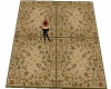 floral square rug