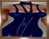 Blue Leather Dress